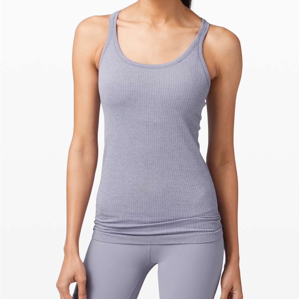 LULULEMON ebb to street purple tank